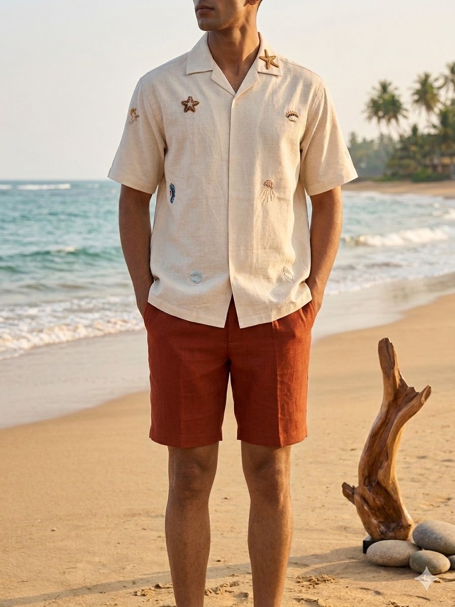 Voyage Hand Embroidered Shirt