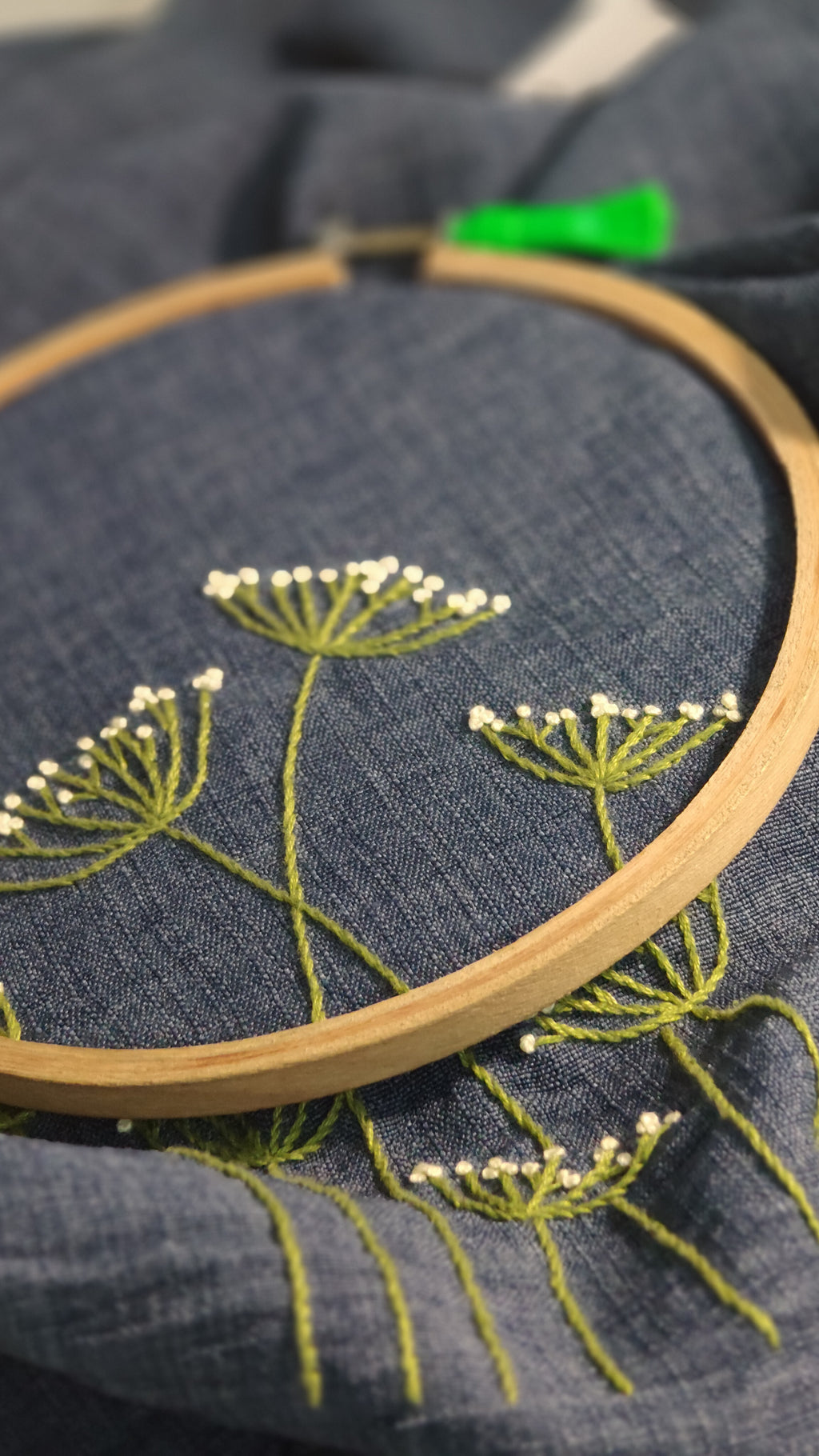 Wild Grass Hand Embroidered Shirt