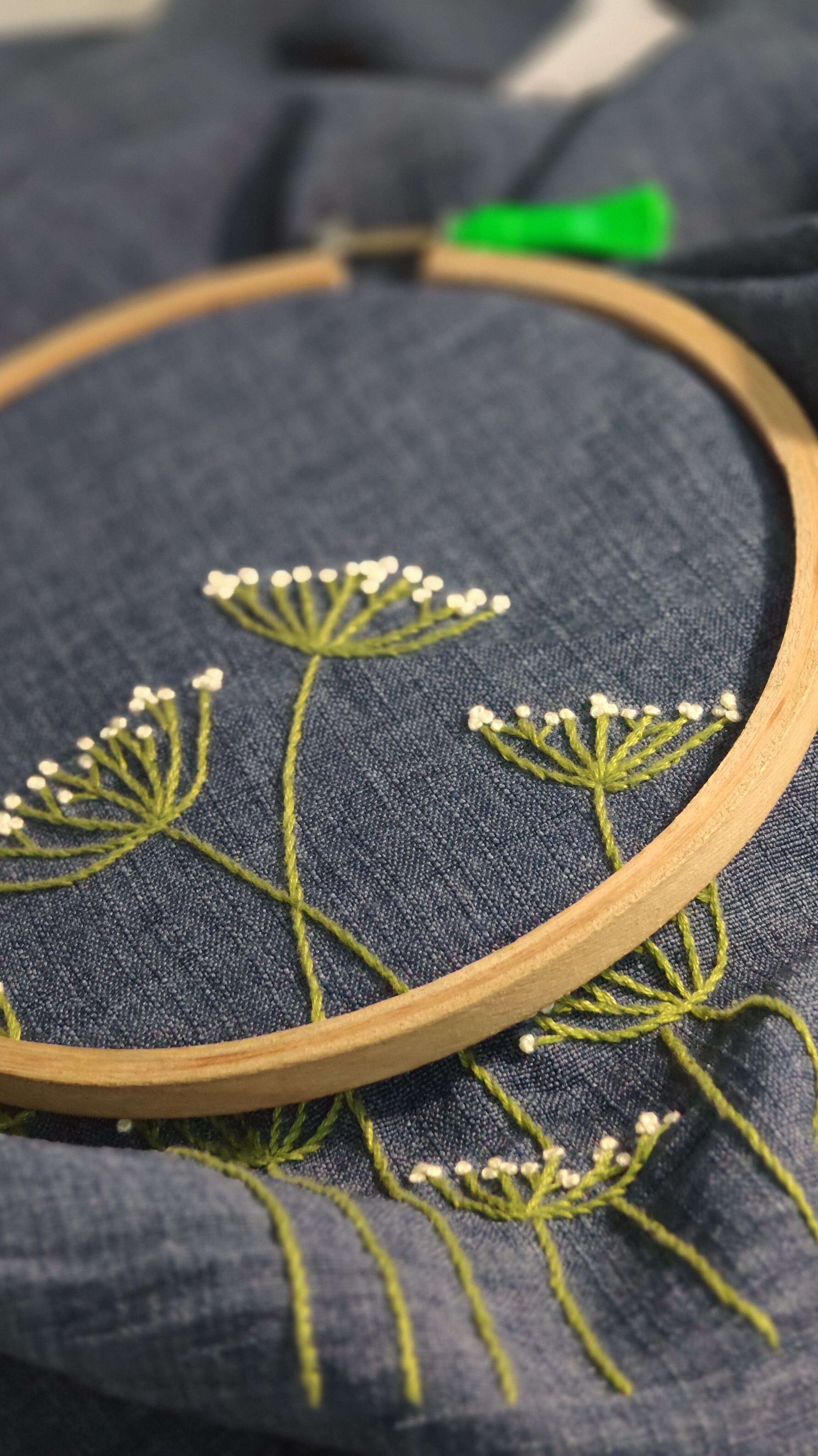 Wild Grass Hand Embroidered Shirt