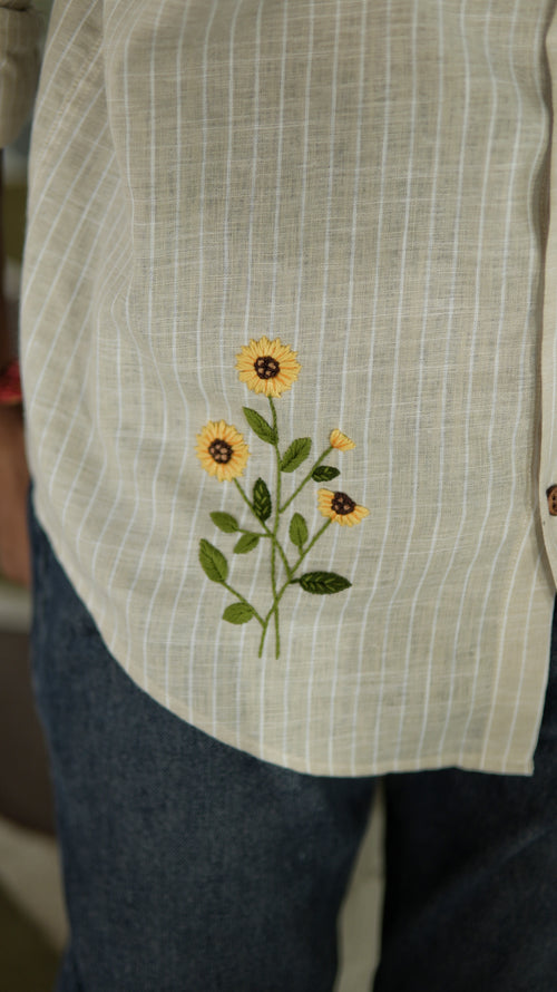 Heliora Hand Embroidered Shirt