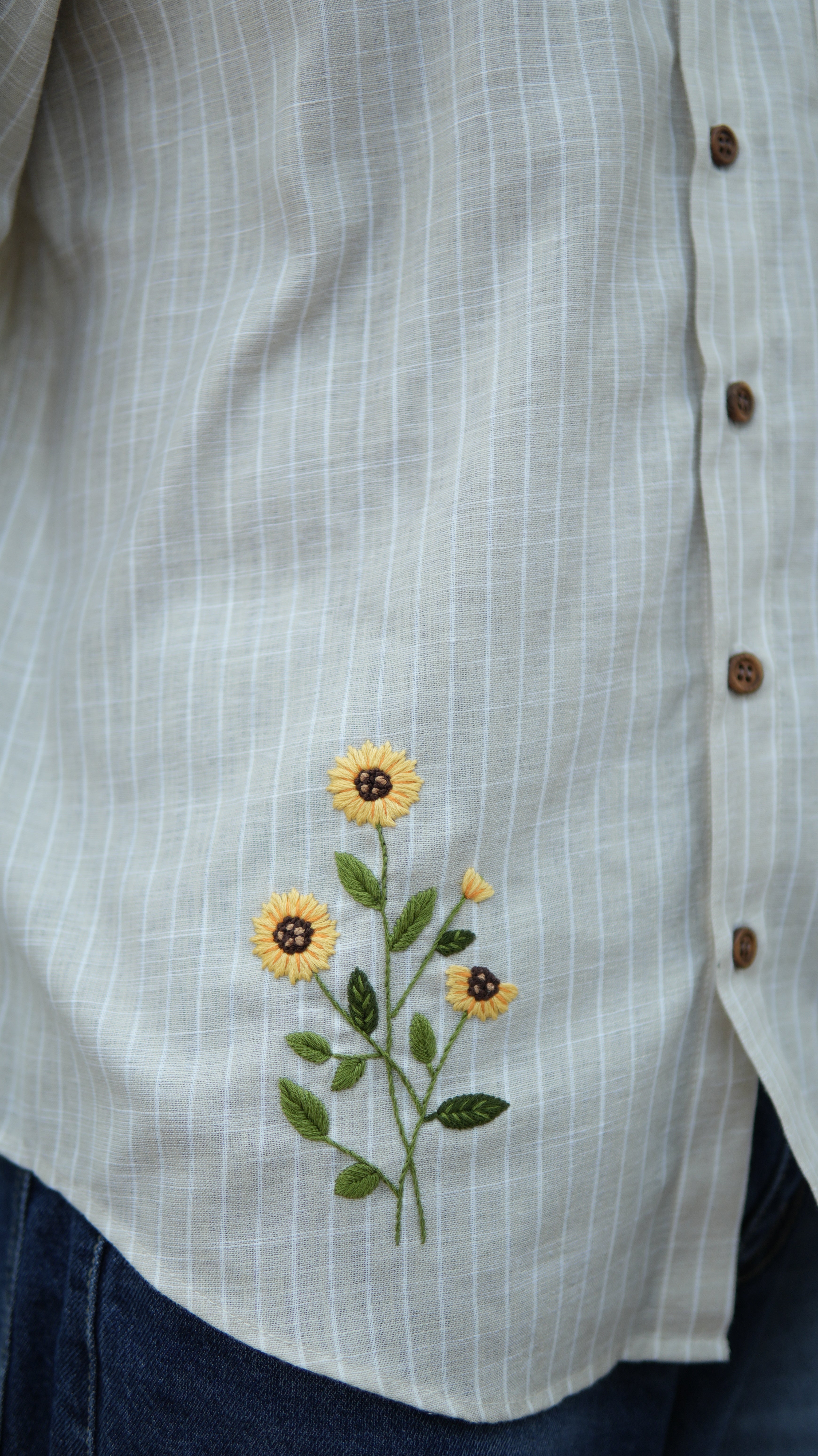 Heliora Hand Embroidered Shirt