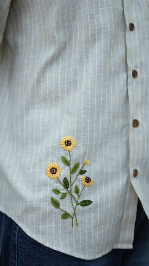 Heliora Hand Embroidered Shirt