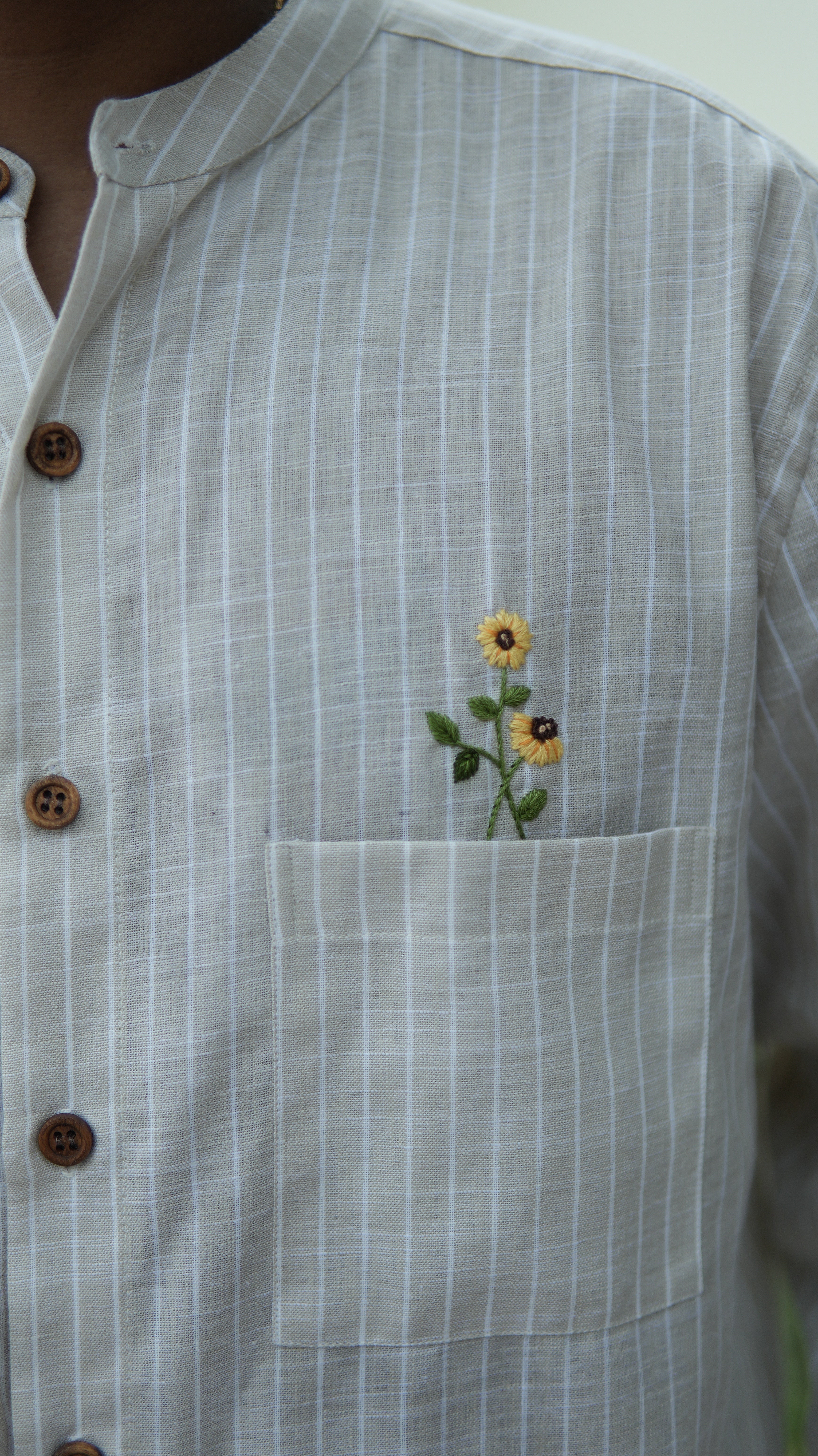 Heliora Hand Embroidered Shirt