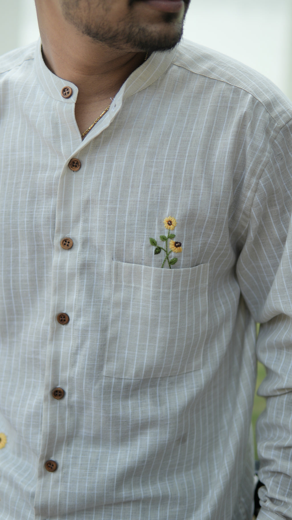 Heliora Hand Embroidered Shirt