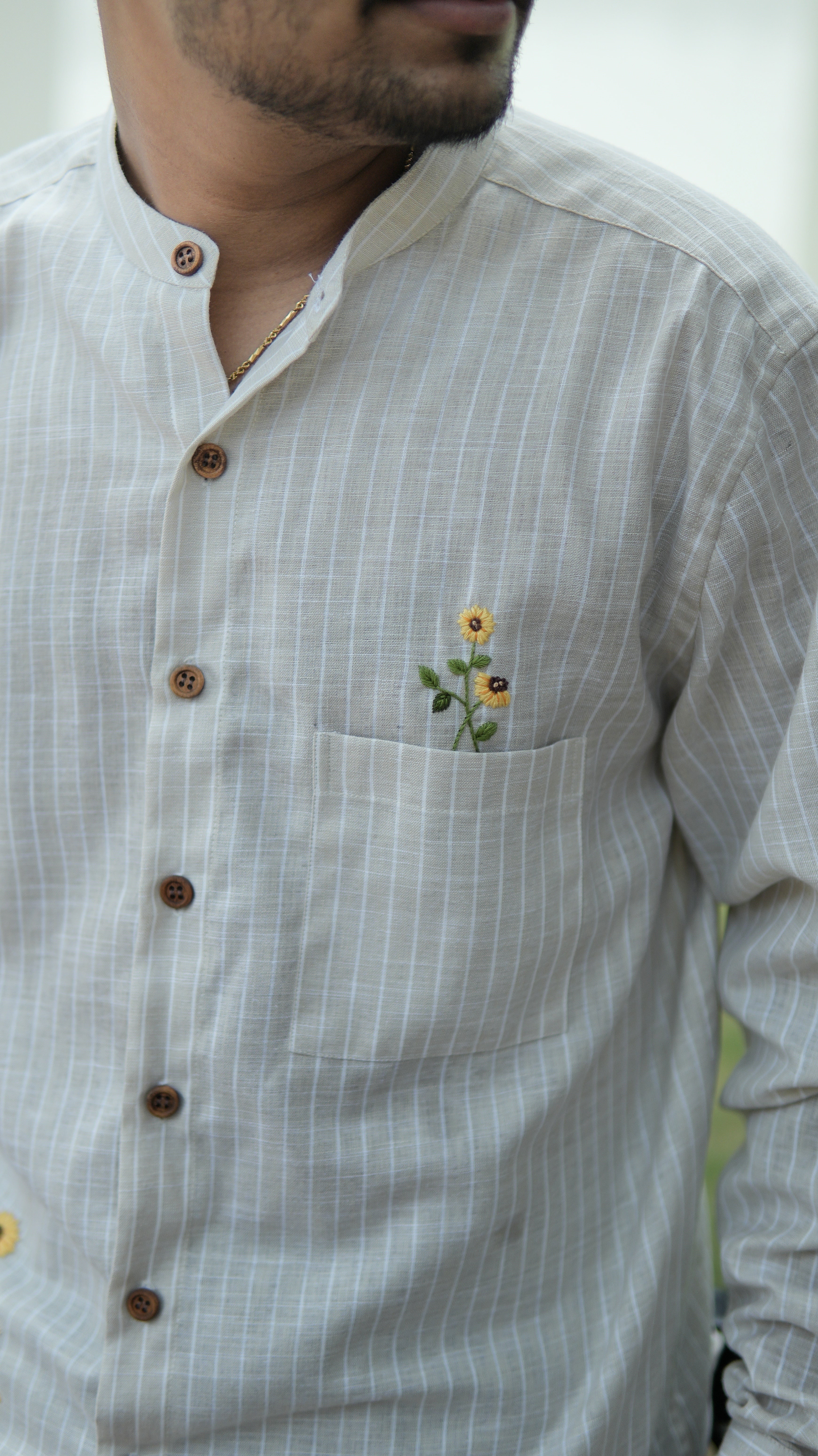 Heliora Hand Embroidered Shirt