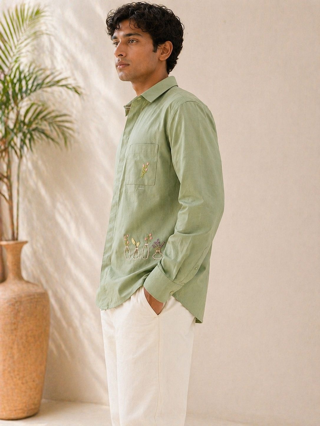 Your Bloom Hand Embroidered Shirt
