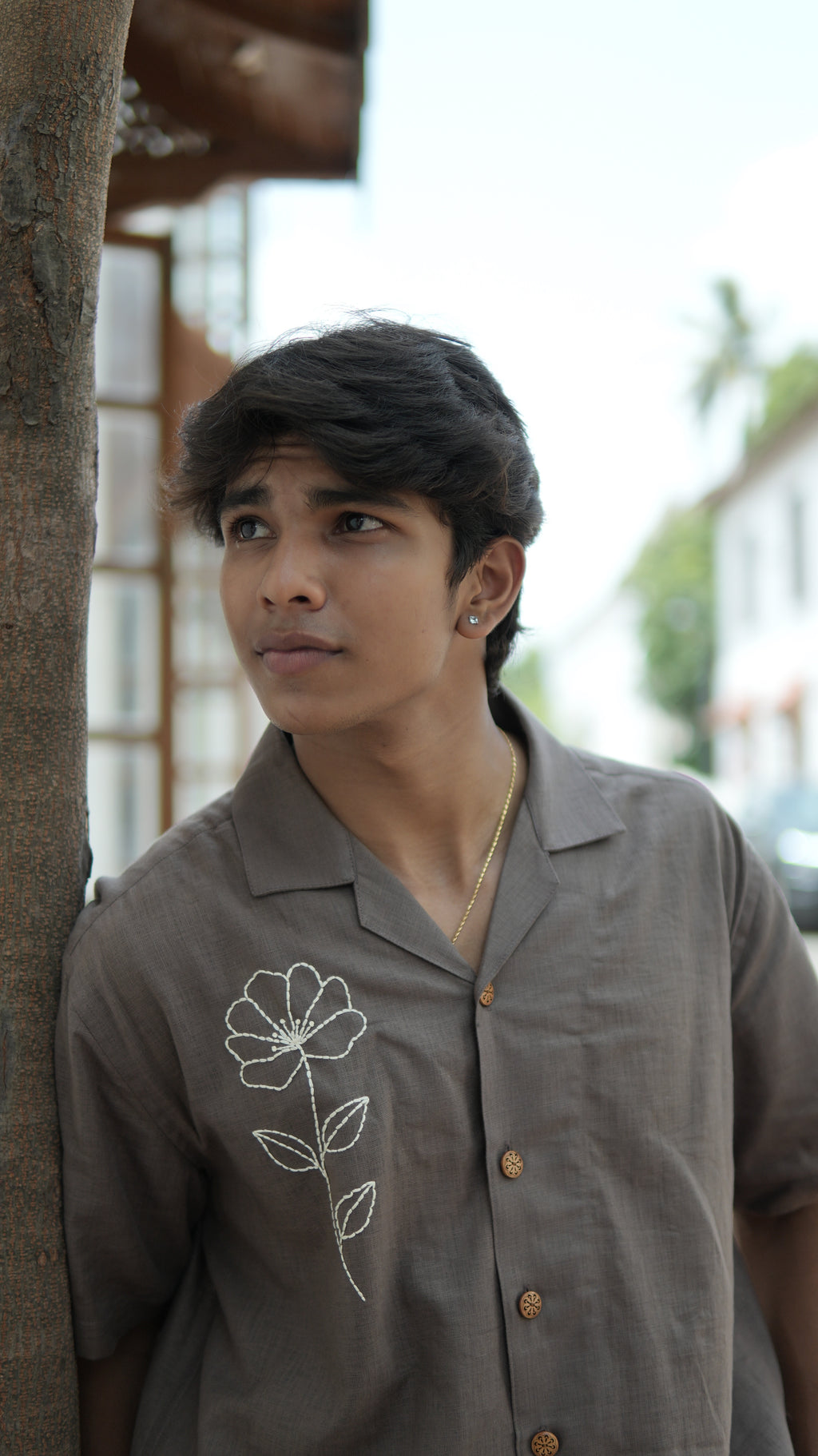 Flora Hand Embroidered Shirt