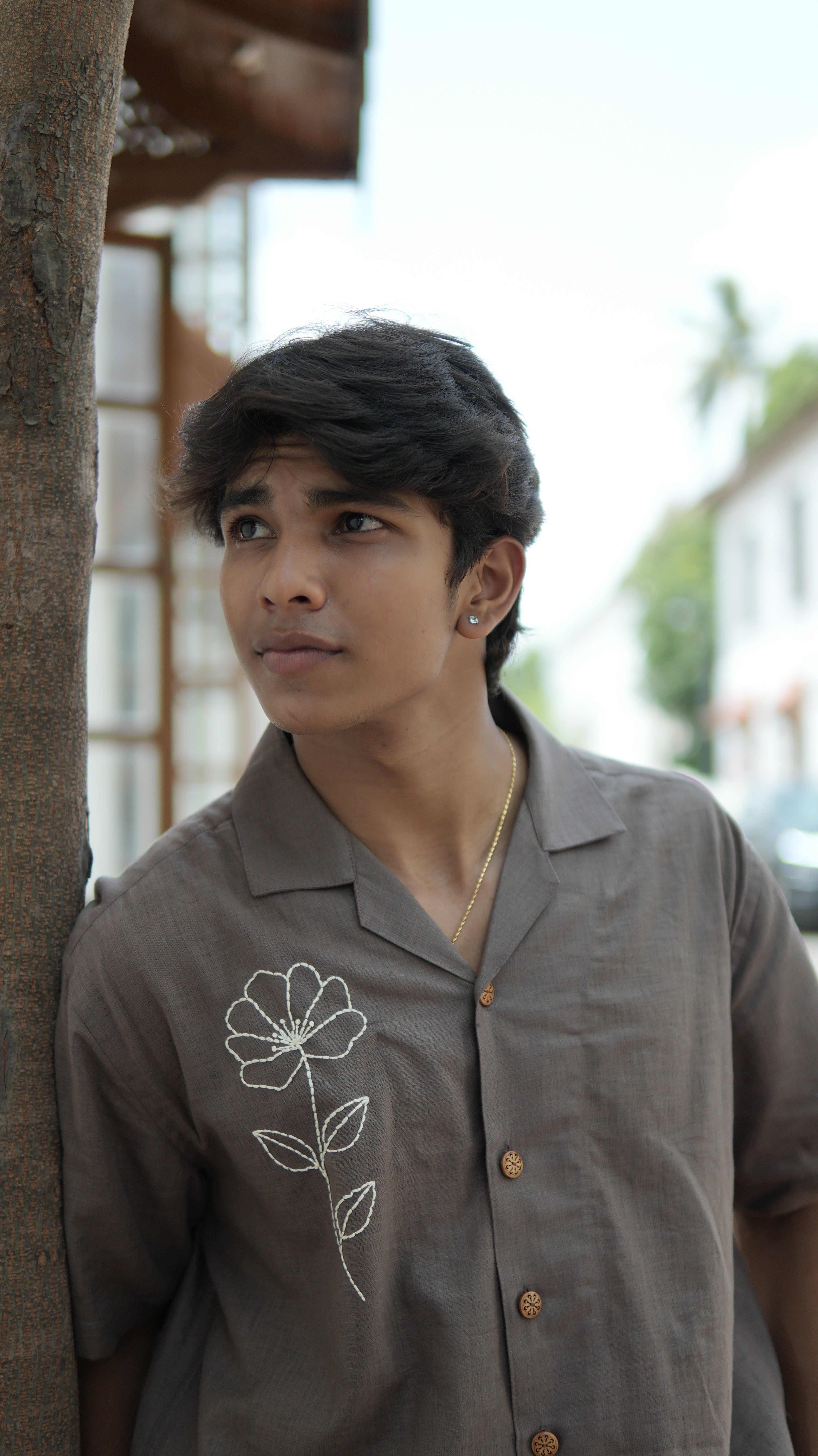Flora Hand Embroidered Shirt