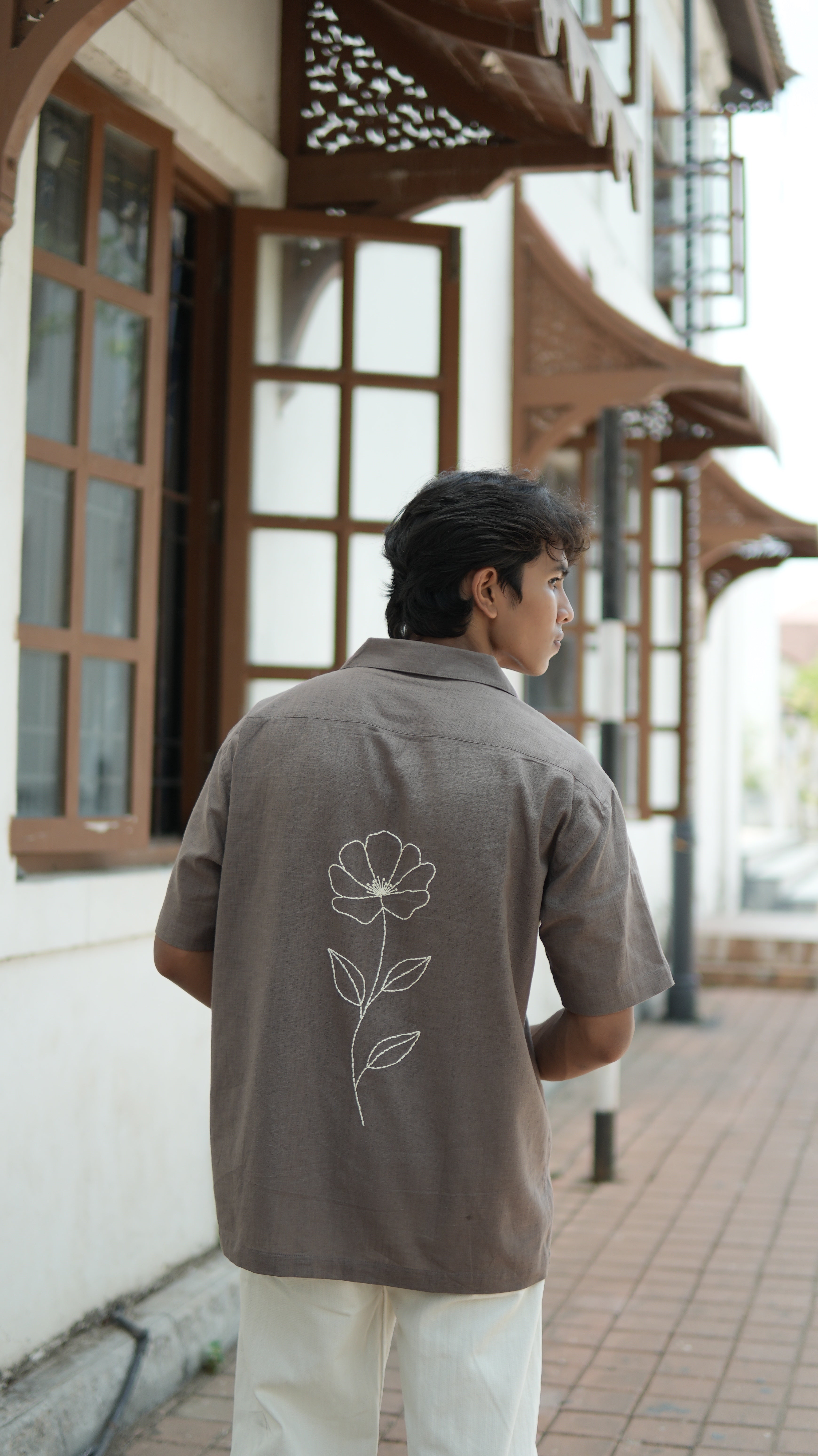Flora Hand Embroidered Shirt