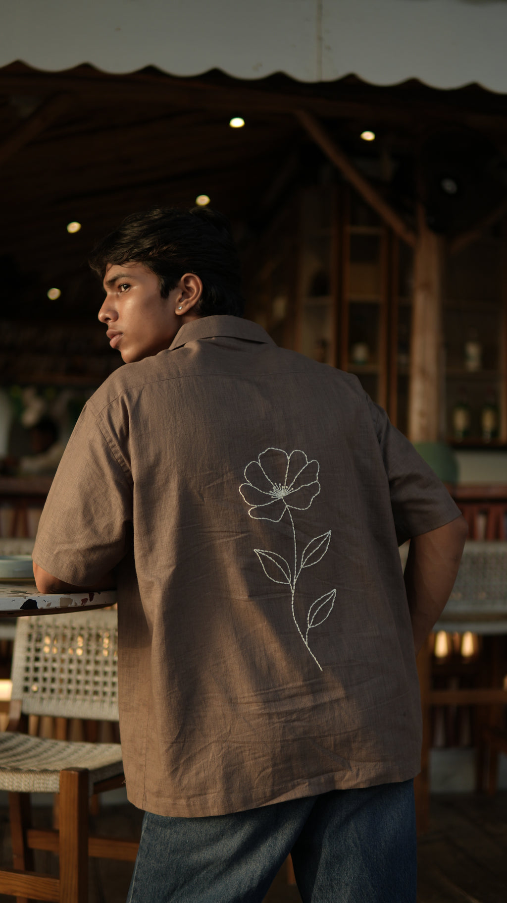 Flora Hand Embroidered Shirt