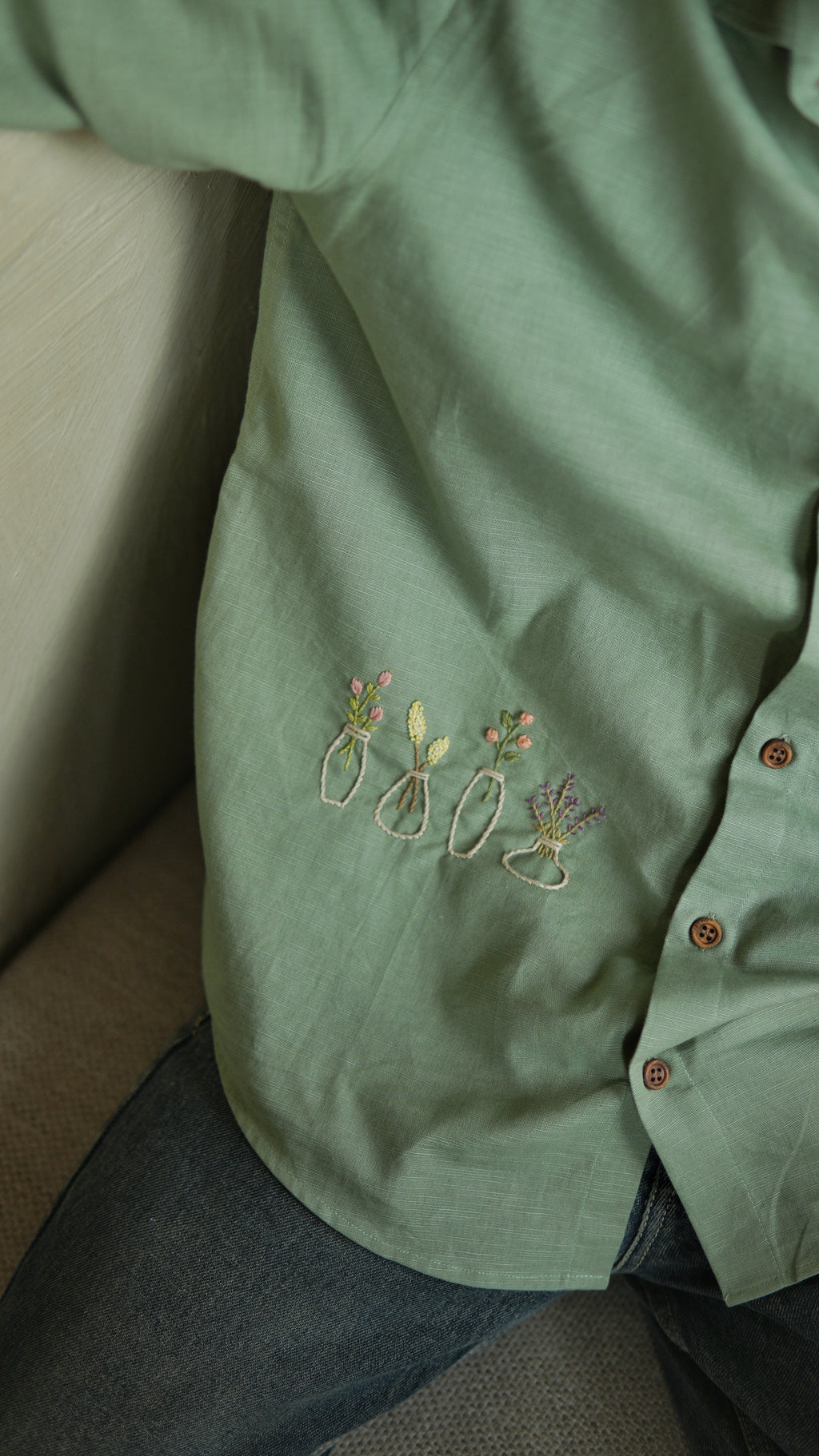 Your Bloom Hand Embroidered Shirt