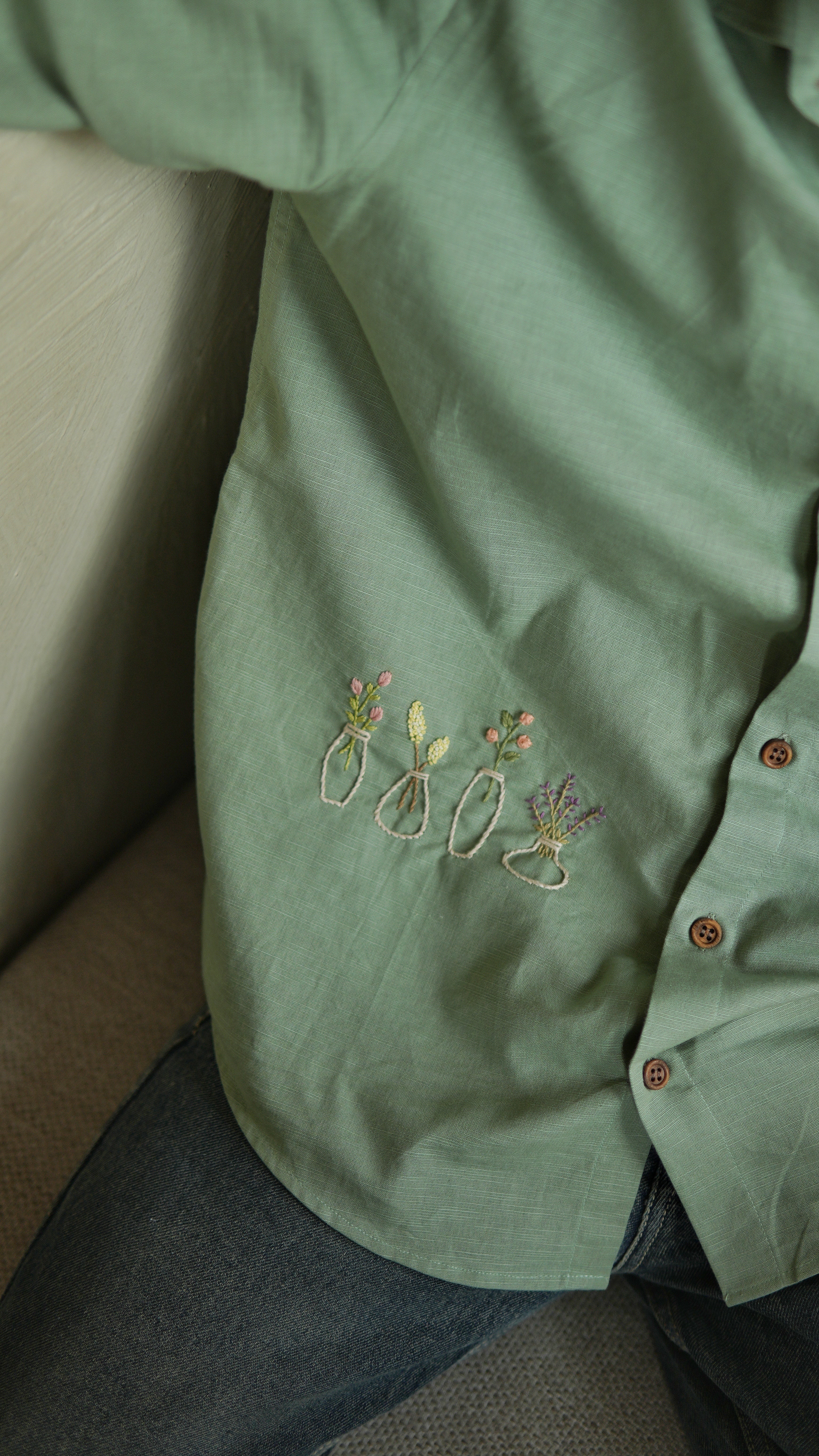 Your Bloom Hand Embroidered Shirt
