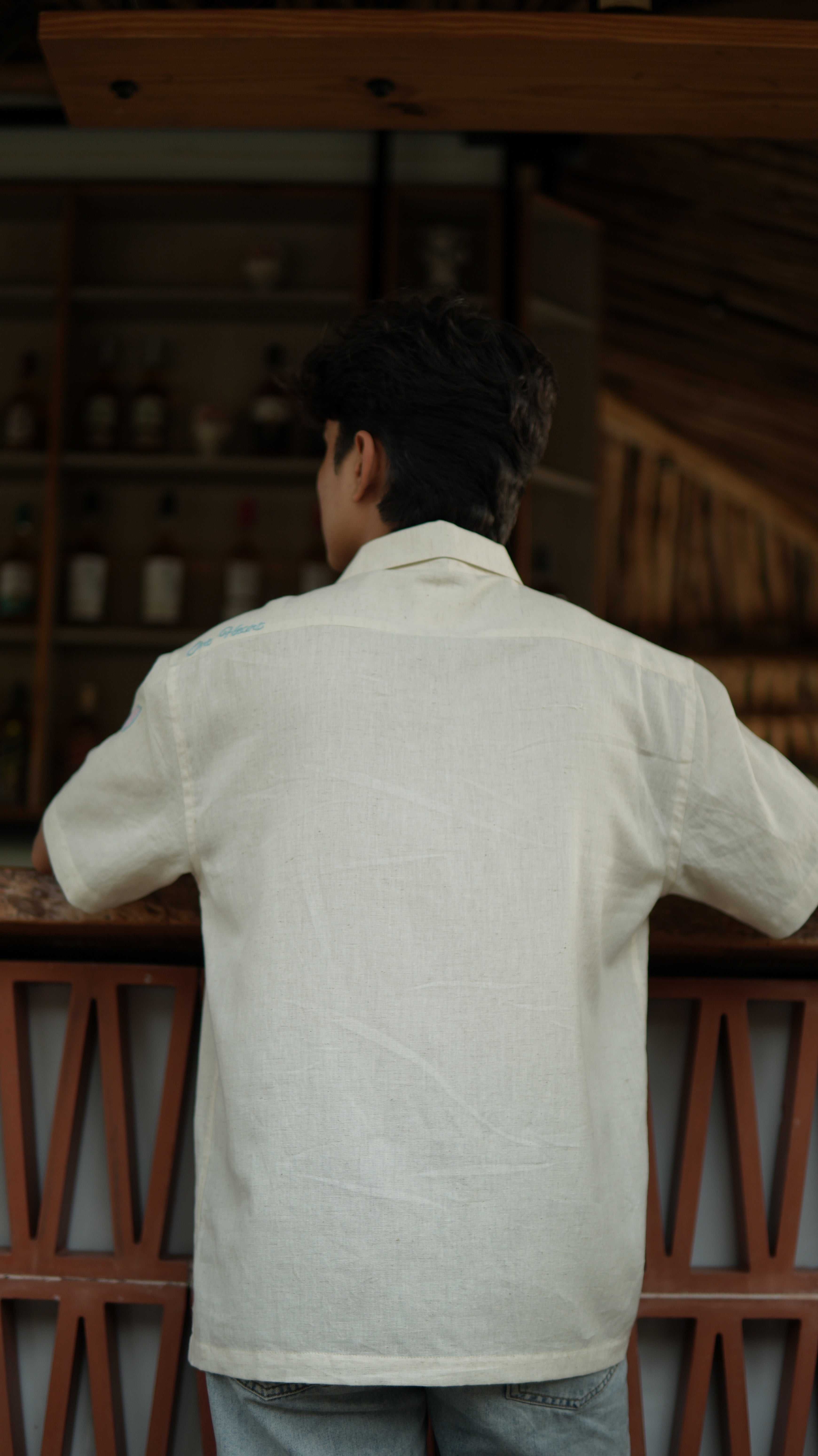 One Heart Hand Embroidered Shirt