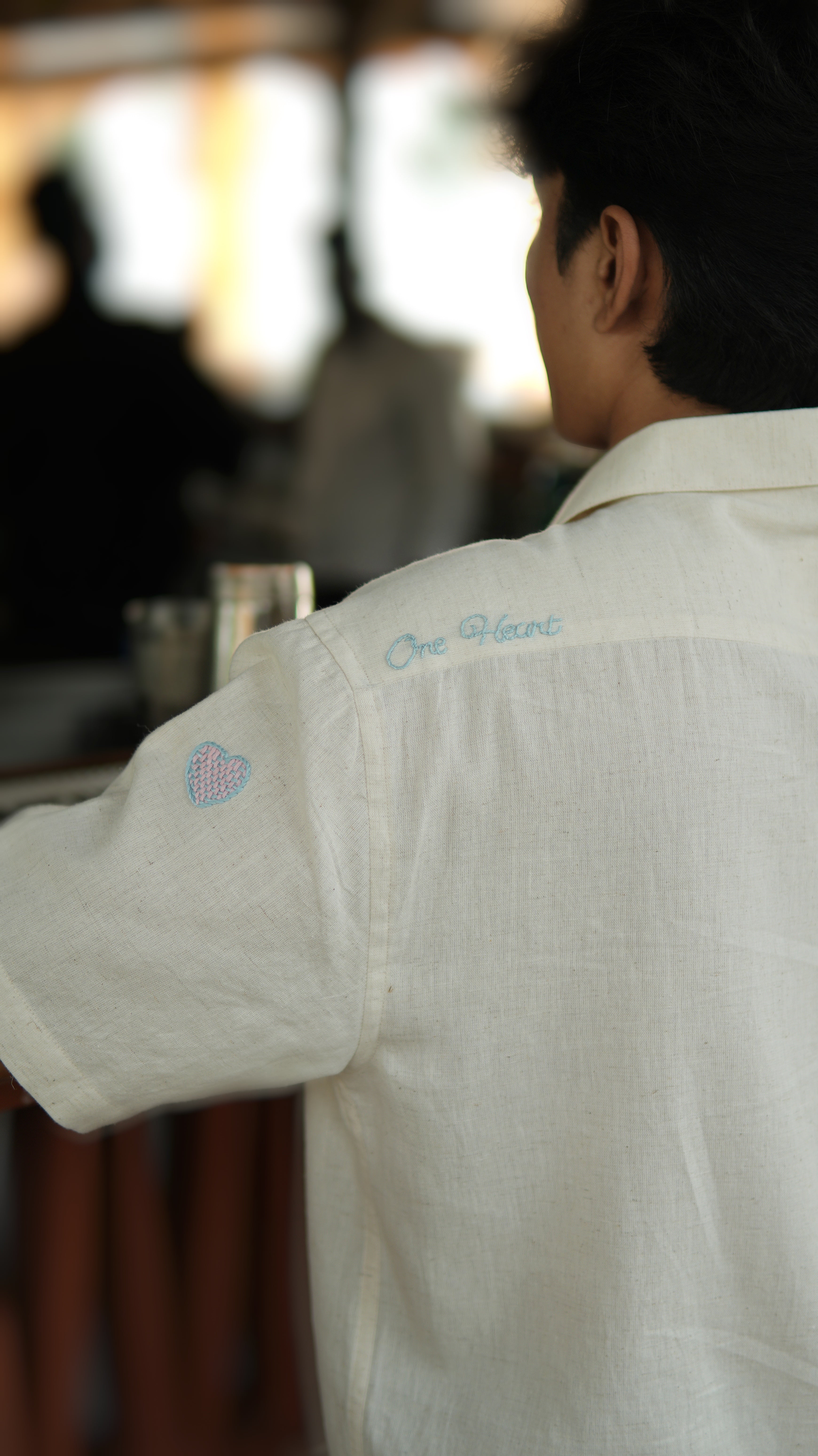 One Heart Hand Embroidered Shirt