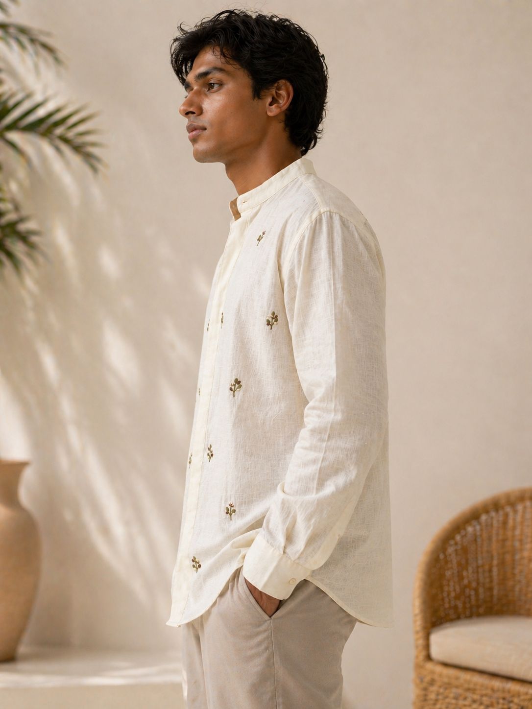 Grove Hand Embroidered Shirt