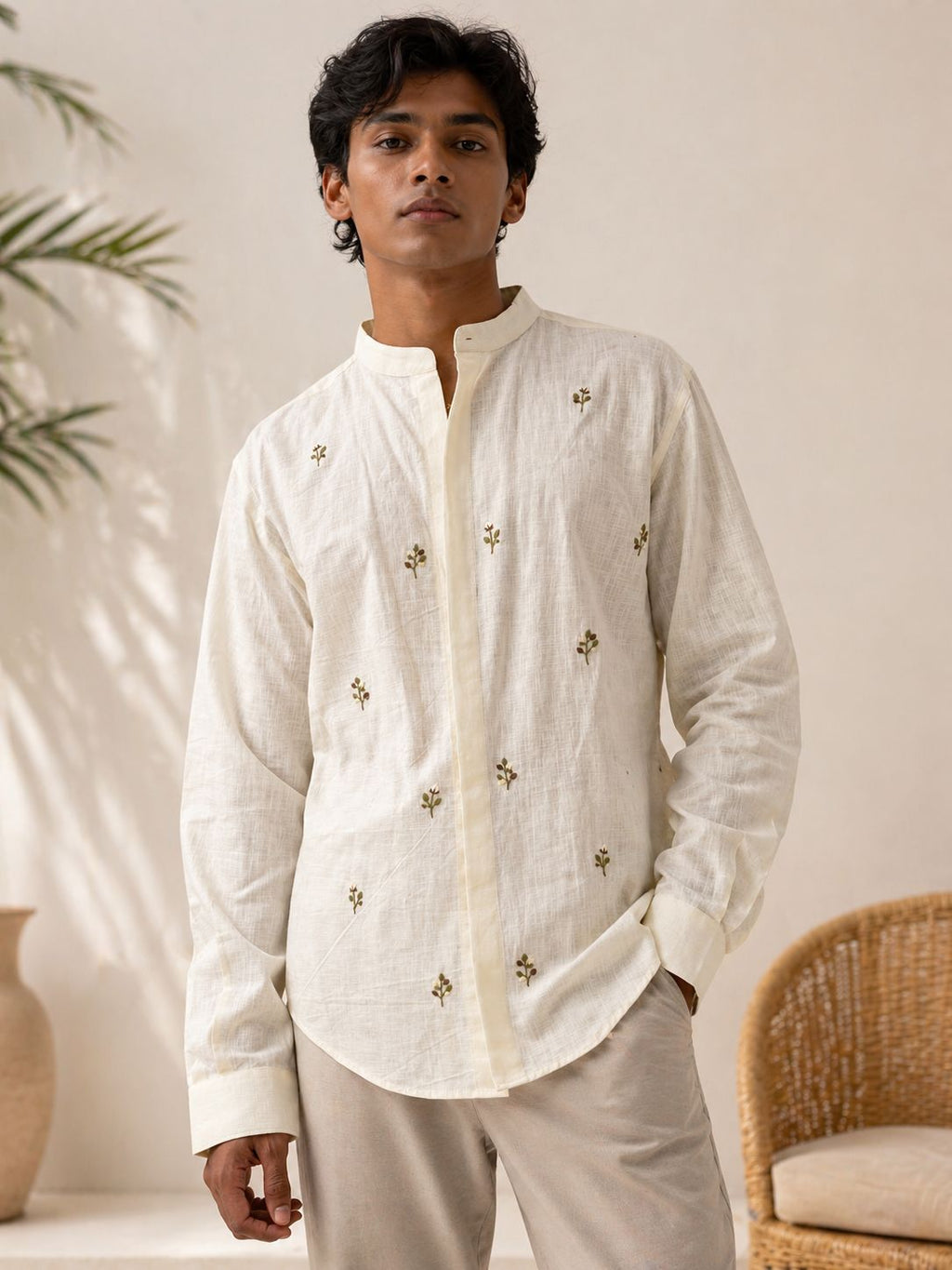Grove Hand Embroidered Shirt